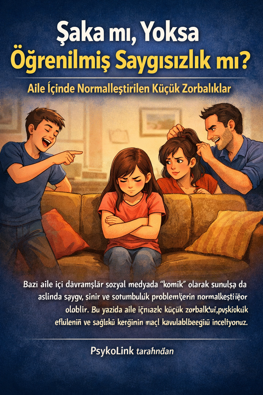 Şaka mı, Yoksa Öğrenilmiş Saygısızlık mı? Aile İçinde Normalleştirilen Küçük Zorbalıklar